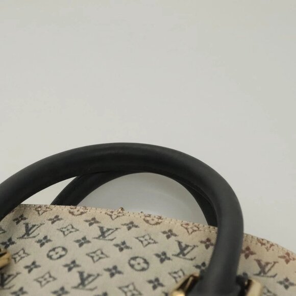 LOUIS VUITTON Monogram Mini Alma Haut Hand Bag Blue - Picture 7 of 16